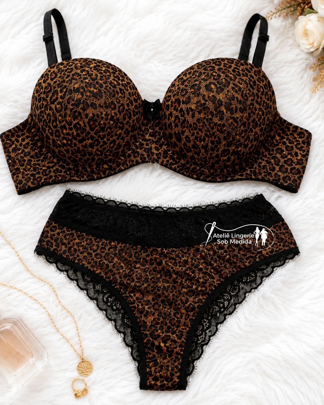 lingerie animal print lingerie oncinha conjunto plus size calcinha rendada lingerie sexy lingerie confort&aacute;vel lingerie que n&atilde;o marca conjunto sensual feminino lingerie do P ao 58 lingerie com renda macia lingerie para datas especiais